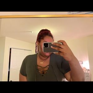 Rue 21 Tie Up V Neck